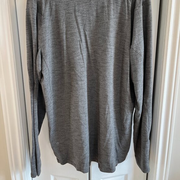 Lululemon Men's Surge Warm 1/2 Zip Heather Grey - Picture 3 of 7